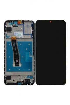 Original Écran Complet Vitre Tactile LCD avec Chassis Huawei P Smart Z (2019) Service Pack Bleu